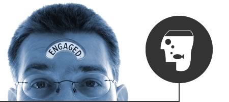 Photo of Christian Cook 'Engaged' on project work alongside Thinctanc logo