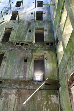 missing floors at Bodmin Gaol