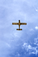 light plane flying overhead